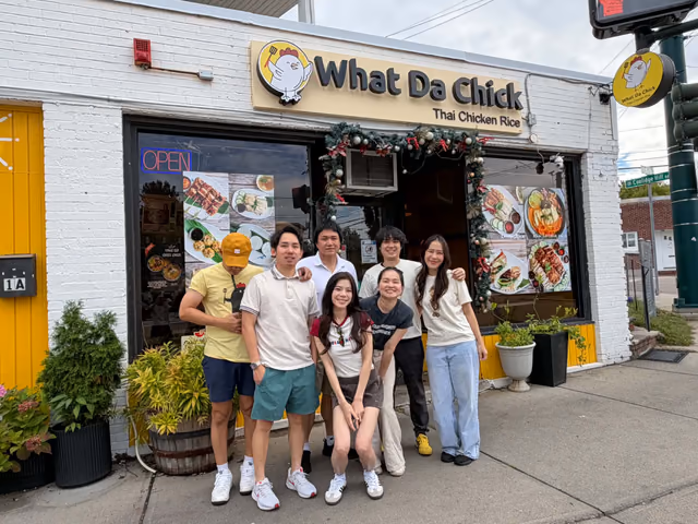 What Da Chick team outside the storefront